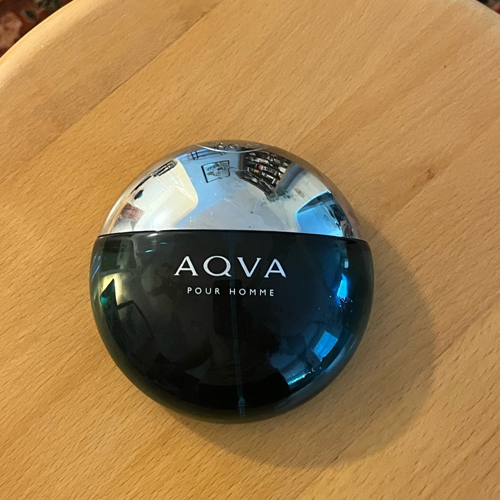 Aqua bulgari (aqva bvlgari) cologne glass container